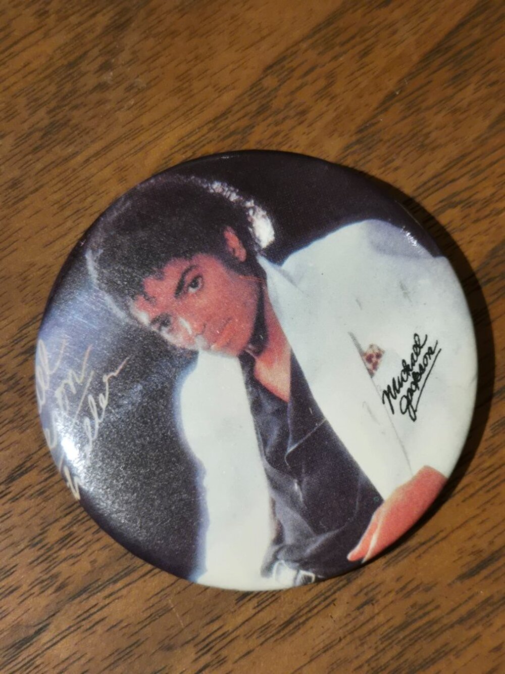 Vintage 80s Thriller Michael Jackson pin